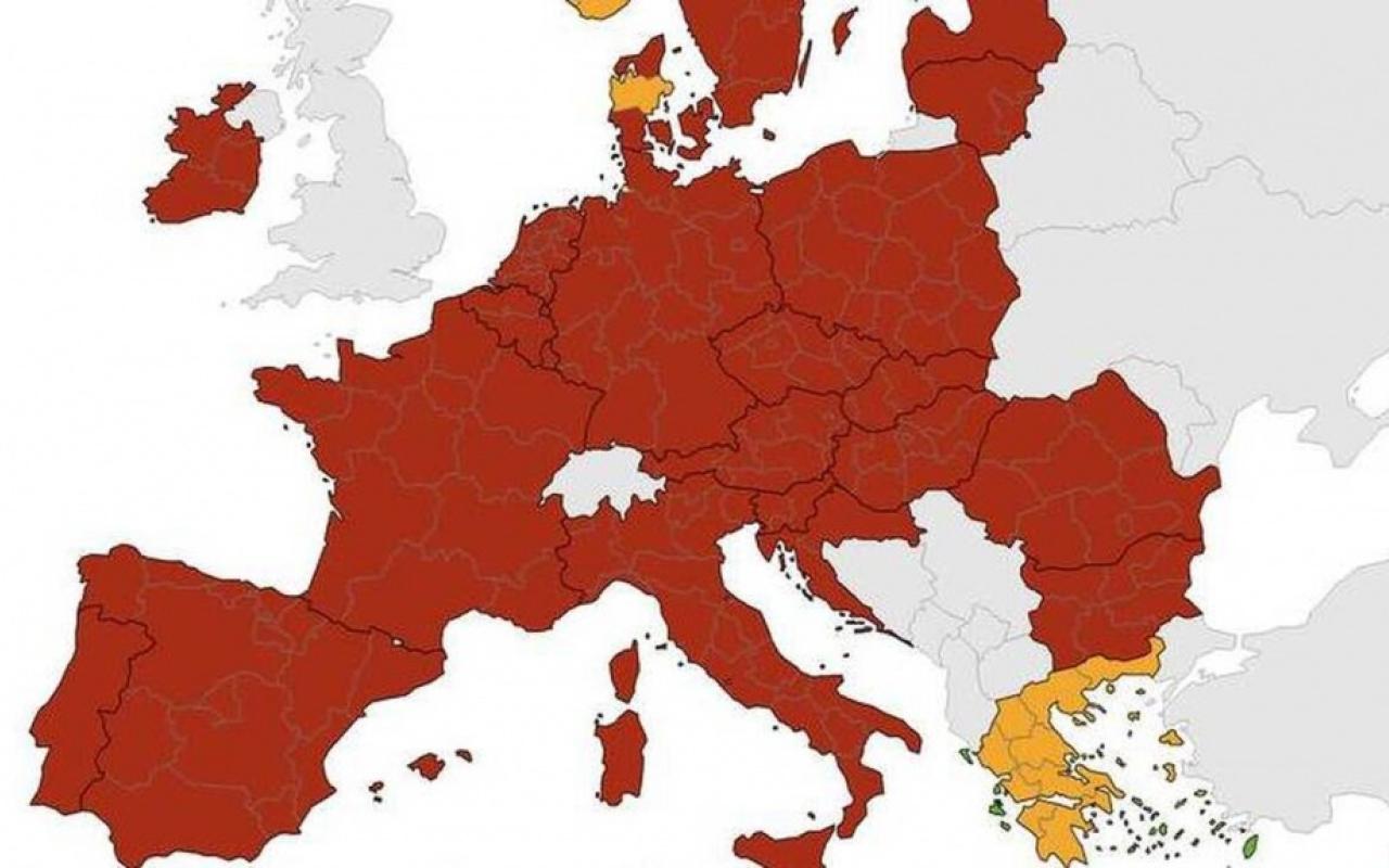 χαρτογραφηση κορωνοιος ΕΕ