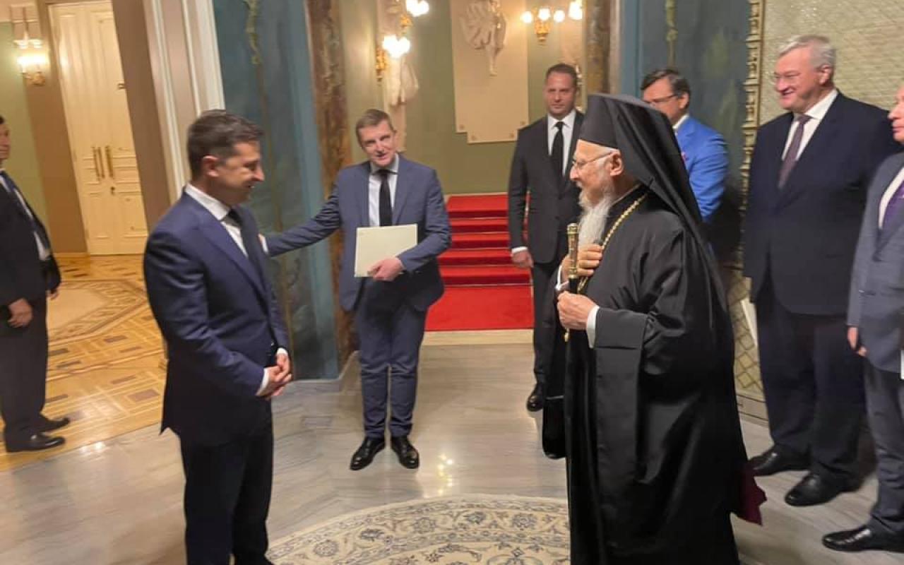 Ουκρανός πρόεδρος - Οικουμενικός Πατριάρχης