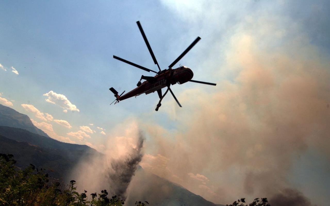 Καταγράφονται οι ζημιές από την πυρκαγιά στο Αμυγδαλοκεφάλι Κισάμου
