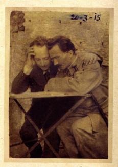 Ο Νίκος Καζαντζάκης με τον Άγγελο Σικελιανό την άνοιξη του 1915