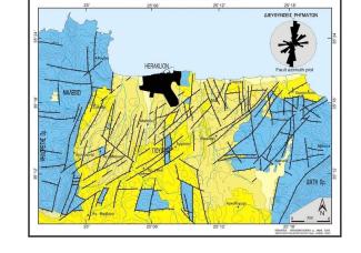 Ο χάρτης με τα ρήγματα του Ηρακλείου