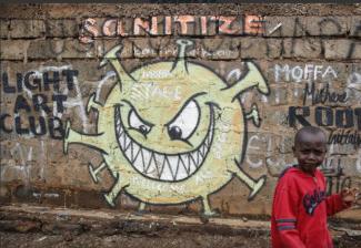Η τέχνη του graffiti μέσα στην πανδημία (gallery) : Ναϊρόμπι, Κένυα (AP Photo/Brian Inganga)