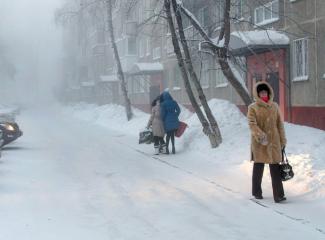 χιόνι Σιβηρία Ρωσία
