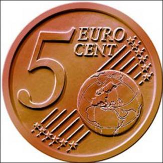 πεντάλεπτο ευρώ