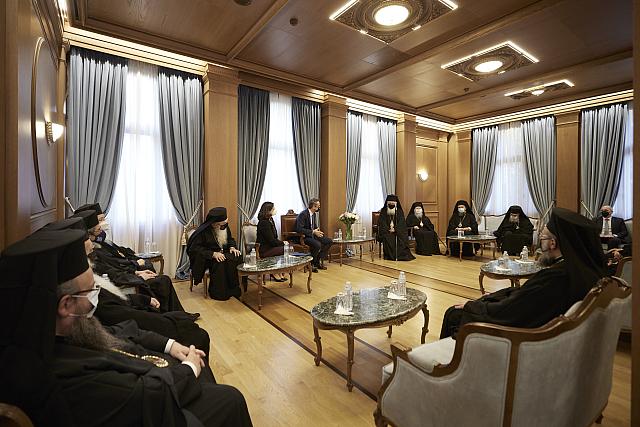 Παρουσία του πρωθυπουργού η συνεδρίαση της Διαρκούς Ιεράς Συνόδου.