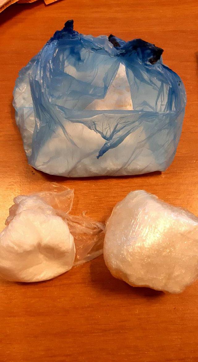 Η κοκαΐνη που βρέθηκε στην κατοχή των δραστών.