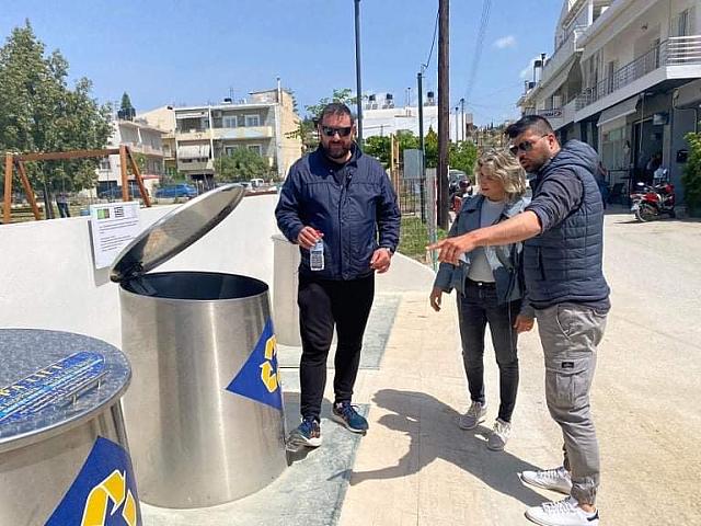 υπόγειοι κάδοι απορριμμάτων
