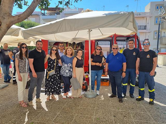 Δήμος Χερσονήσου: Οι μικροί μαθητές γνώρισαν την Πυροσβεστική Υπηρεσία