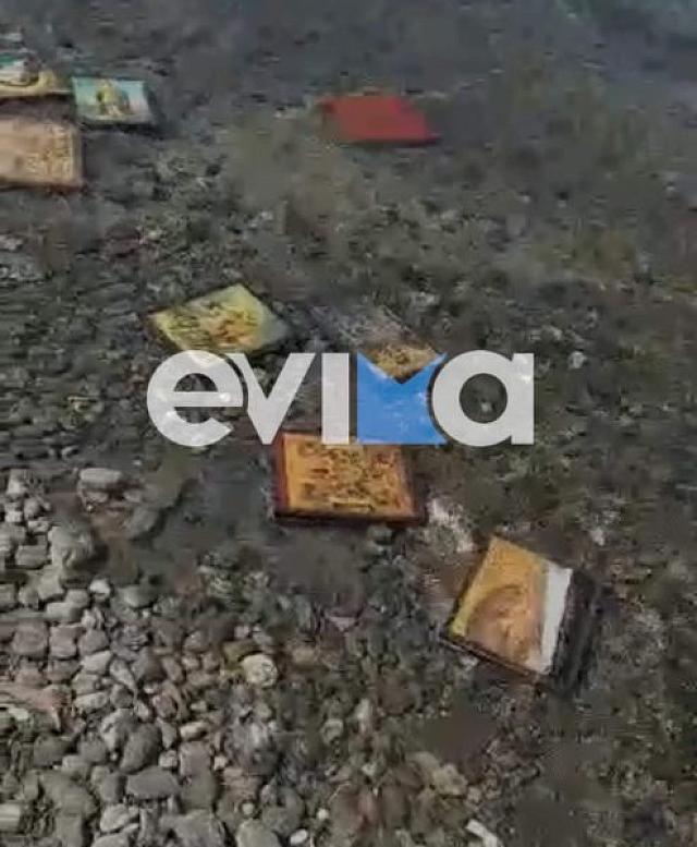 εικονες σε παραλία της Λαμψάκου