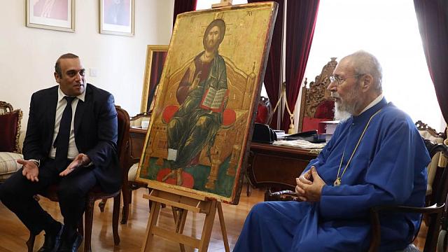 εικονα ενθρονου χριστού κυπρος