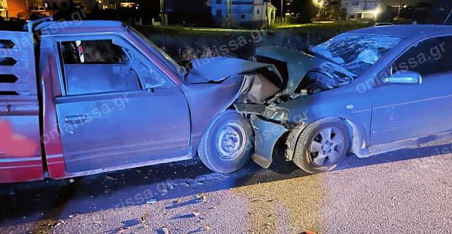 μετωπική σύγκρουση λάρισα