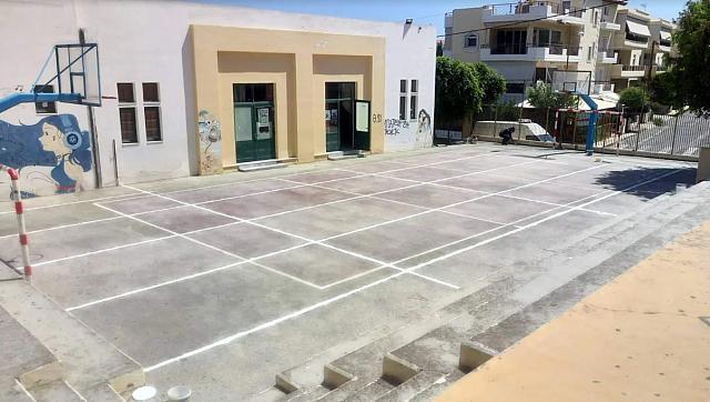 Ο χώρος του σχολείου, πριν τις εργασίες.