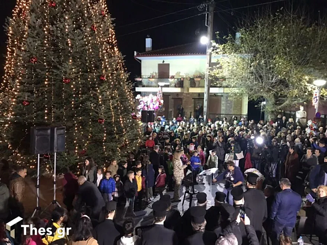 χριστουγεννιάτικο δέντρο χαλκιδική