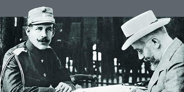 Ο Βασιλιάς Κωνσταντίνος Α' (αριστερά) και ο Ελευθέριος Βενιζέλος