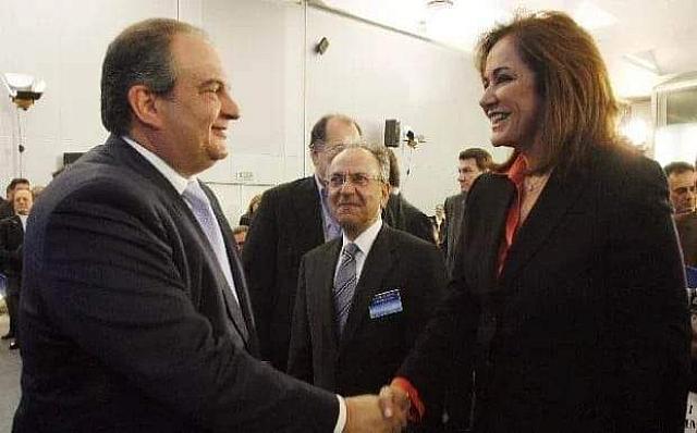Ο Κώστας Καραμανλής και η Ντόρα Μπακογιάννη