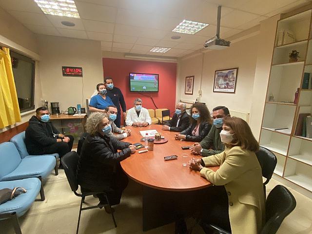 Ο Φραγκίσκος Παρασύρης στο Κέντρο Υγείας Χάρακα