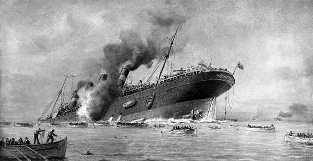 Σαν σήμερα το 1915, βυθίστηκε το RMS Λουζιτάνια με αποτέλεσμα να σκοτωθούν 1.198 άτομα