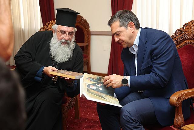 Αλέξης Τσίπρας: Συνάντηση με τον Αρχιεπίσκοπο Κρήτης κ. Ευγένιο