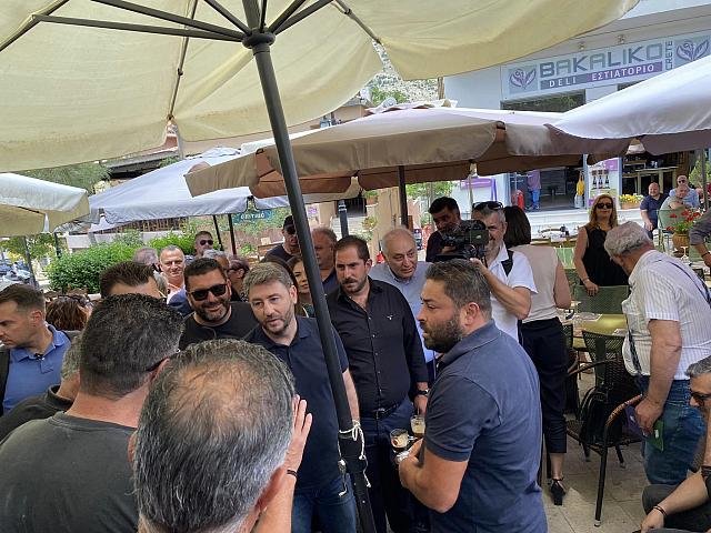 Ο Νίκος Ανδσρουλάκης στις Αρχάνες
