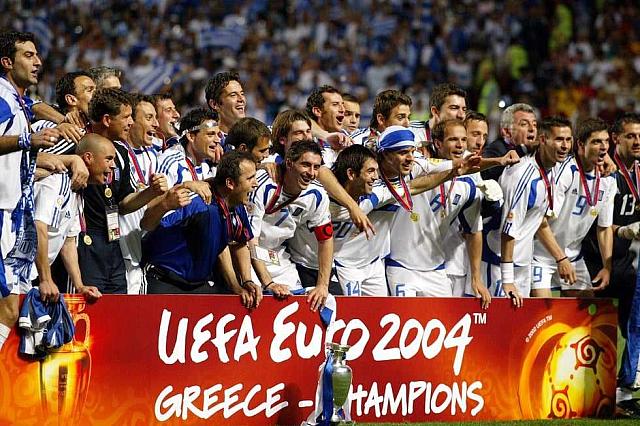 Η Εθνική Ελλάδος, που σαν σήμερα το 2004, κατέκτησε το ευρωπαϊκό πρωτάθλημα ποδοσφαίρου