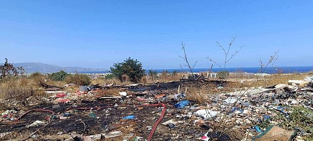 Φωτιά σε παράπηγμα