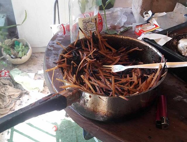 μακαρόνια φωτιά