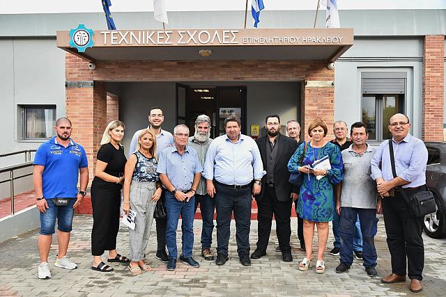 Μ. Καραμαλάκης: Επιθυμούμε γόνιμη και εποικοδομητική συνεργασία με τις Τεχνικές Σχολές Ηρακλείου