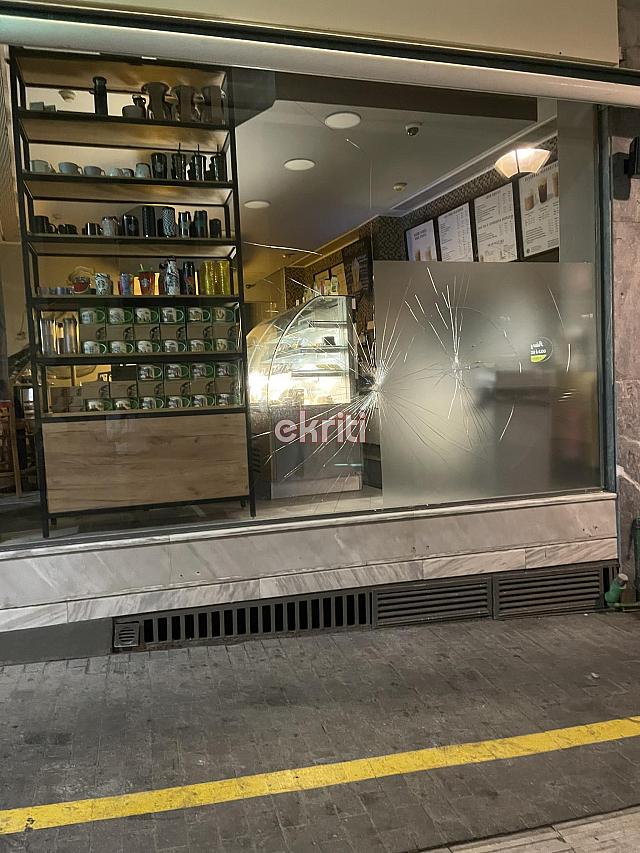 Ζημιές στο κέντρο του Ηρακλείου 