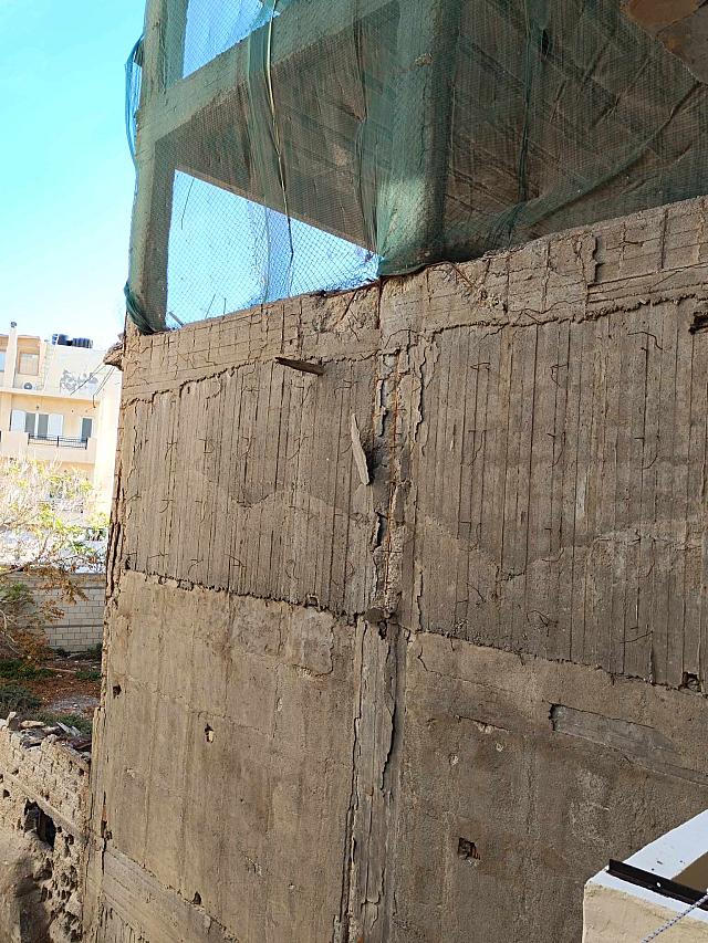 πτωση τμηματος απο οικοδομή