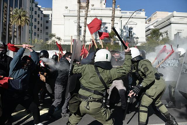 επεισοδια σε συλλαλητηριο