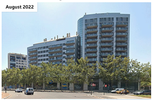 κτίριο Βαλενθια πριν τη φωτια