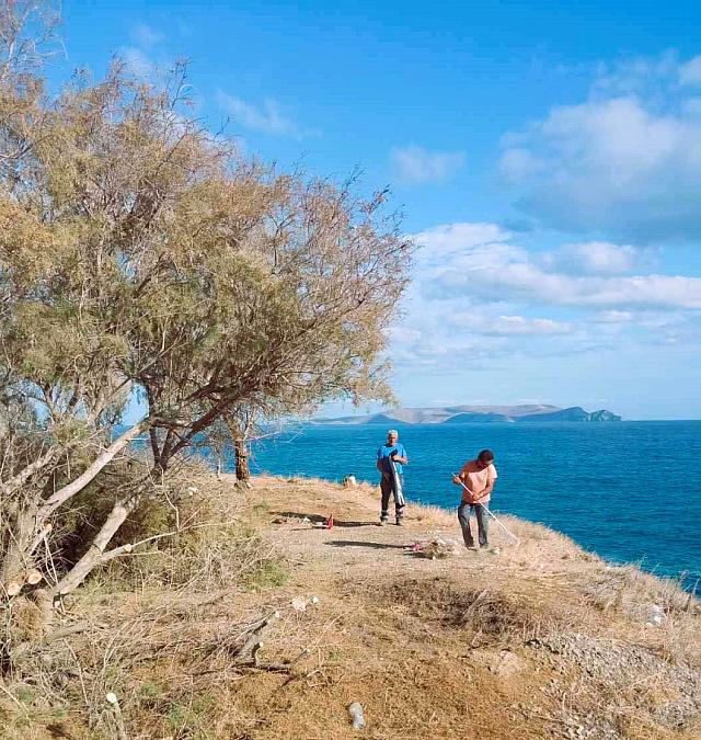 εργασιες καθαρισμού στη Χερσόνησο