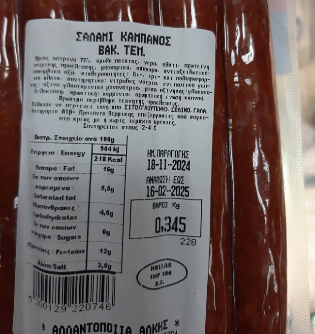 σαλάμι εφετ