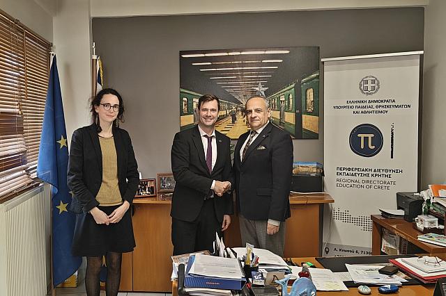 Επίσκεψη Γαλλικών Εκπαιδευτικών Φορέων στην Περιφερειακή Διεύθυνση Εκπαίδευσης Κρήτης