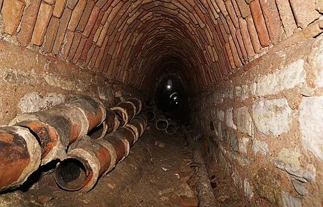 υπόγειοι χώροι της Αγίας Σοφίας