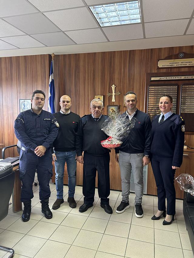 Επίσκεψη για ευχές στις αστυνομικές Υπηρεσίες του Νομού Ηρακλείου