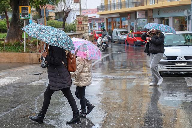 ηράκλειο βροχή