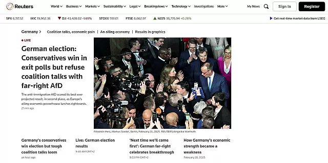 reuters εκλογες γερμανια