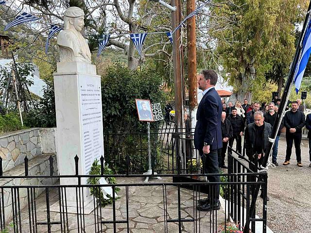 Τελετή τιμής και μνήμης για τον Ιωάννη Παλμέτη - Παντερή στο Καμαράκι