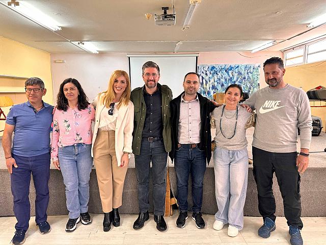 Ο Μποκέας στο 1ο Δημοτικό Σχολείο Αγίας Μαρίνας