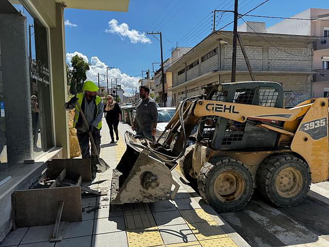 κατασκευη πεζοδρομιων