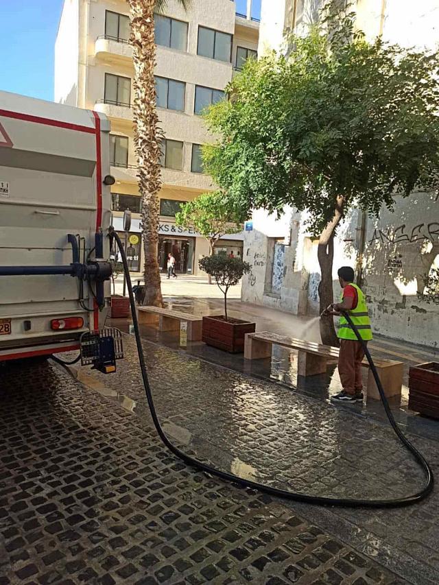 καθαρισμός πόλης σκόνη