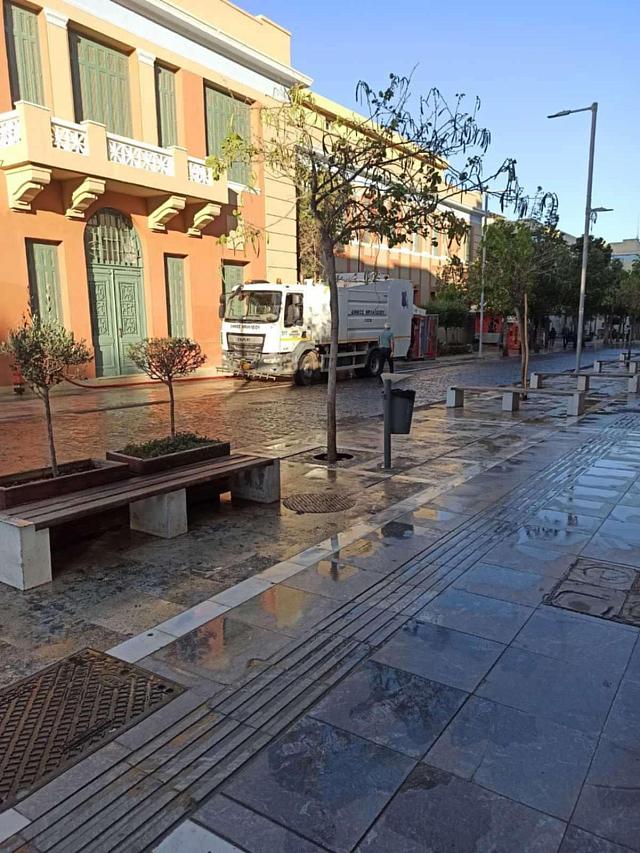 καθαρισμός πόλης σκόνη