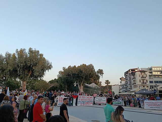 συλλαλητηριο παλαιστινη ηρακλειο
