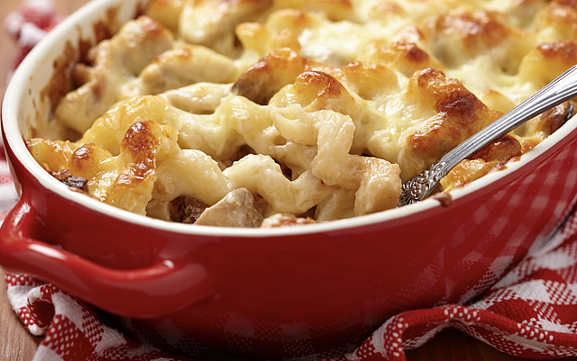 κοτόπουλο, ζυμαρικά