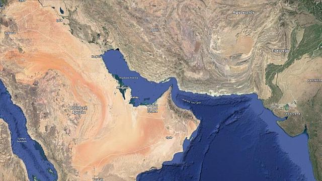 στενά ορμούζ χάρτης