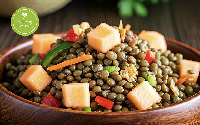 φάκες, πεπόνι, πιπεριές