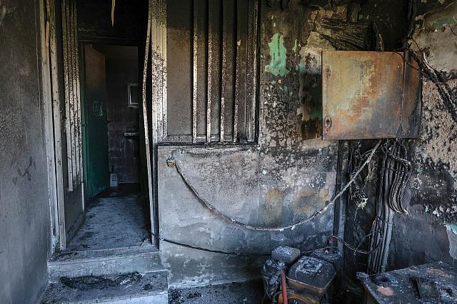 φωτιά σε αποδυτήρια