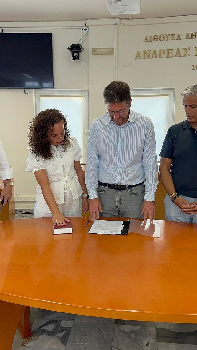 Ορκωμοσία νέας υπαλλήλου στο Δήμο Μαλεβιζίου