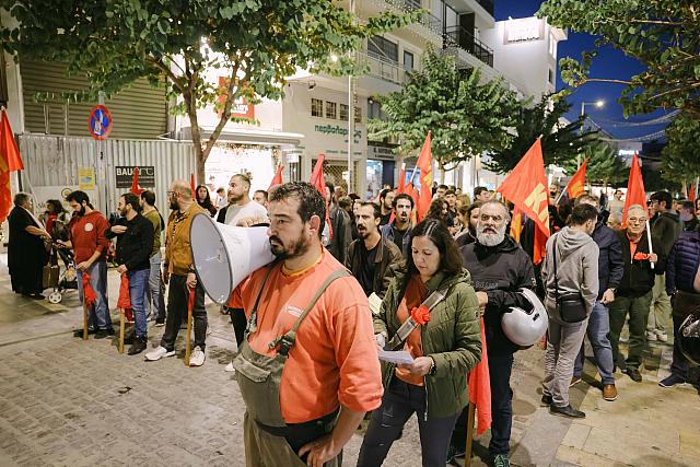 ηράκλειο συγκεντρωση - πολυτεχνειο
